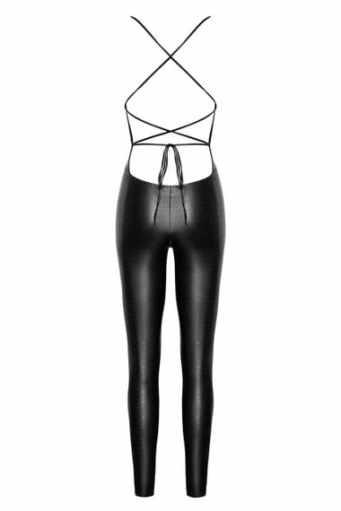 Бодистокинг с открытым доступом и молнией Noir Handmade F316 с тиснение под крокодилью кожу, М Sex Aura | Зображення 4
