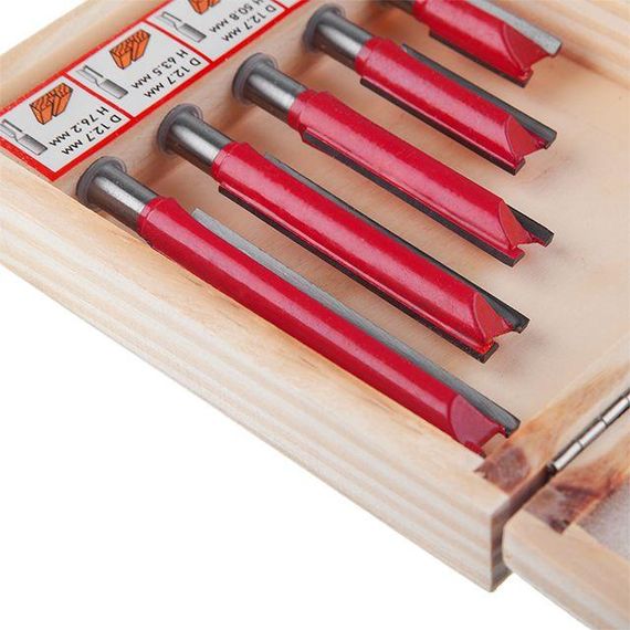 Набір фрез пазових прямих, 5 од. INTERTOOL HT-0075 | Зображення 4