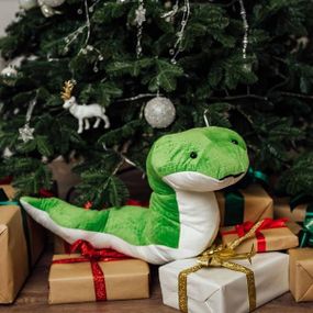 Плед-подушка 3в1 Змія 70см 29627 Зелена