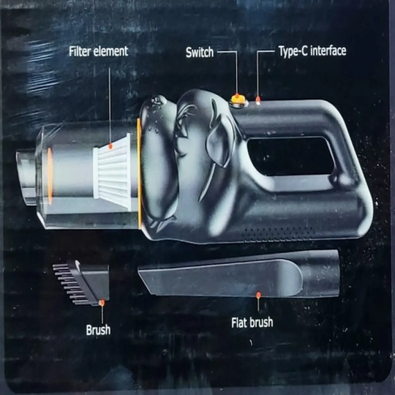 Автомобільний бездротовий пилосос Car vacuum cleaner | Зображення 1