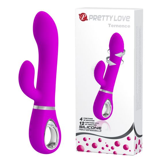 Вибратор PRETTY LOVE TERNENCE USB PURPLE 4 rot. 12 vibration sexstyle
