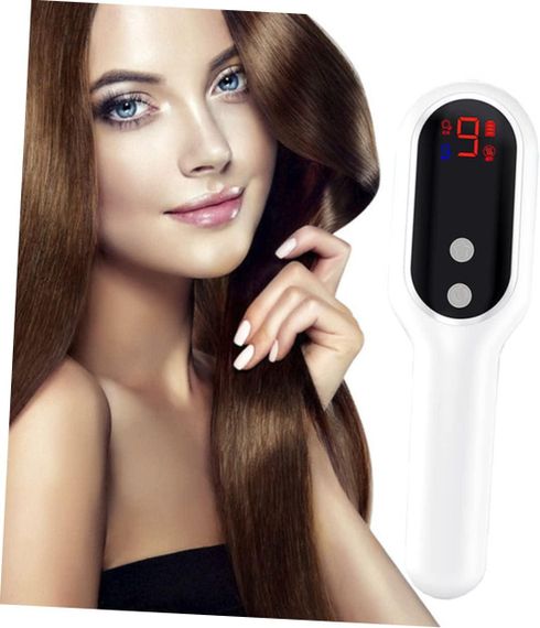 Електрична масажна гребінець DOITOOL для росту волосся, з вібрацією та масажем шкіри голови, біла