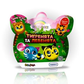 М'яка колекційна іграшка-сюрприз 40/CN23 "Doki Doki" – ТИГРЯТА І ЛЬВЯТА, Ціна за 1 штуку, в пакеті (8057094646203)