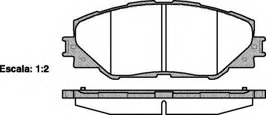 Колодка гальм. диск. TOYOTA RAV 4 передн. (вир-во REMSA) REMSA 123400 на TOYOTA PRIUS ALPHA (ZVW4_)