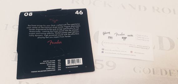 Струни струни Fender Yngwie Malmsteen НІКЕЛЕВІ для електрогітари електрогітрогітарі 008-046 | Зображення 1