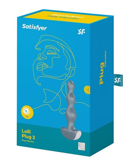 Анальний стимулятор-намистини з двома моторами Satisfyer Lolli-Plug 2 ice blue | Зображення 5
