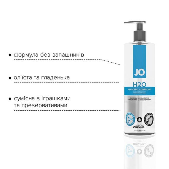 Лубрикант на водній основі System JO H2O ORIGINAL, 480 мл | Зображення 3