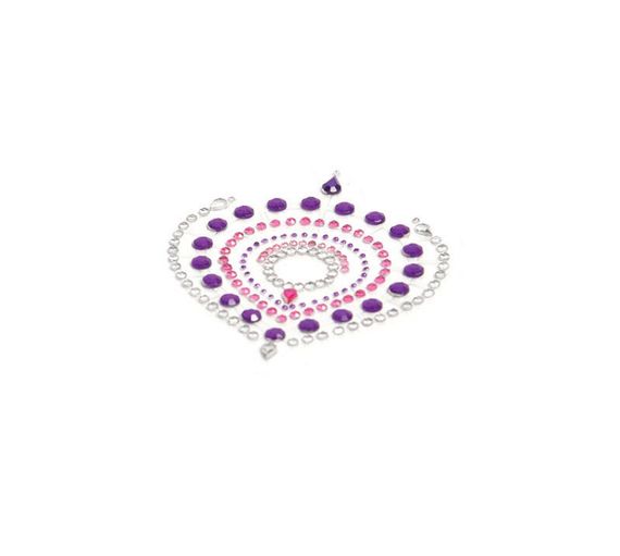 Прикраси для грудей та бікіні FLAMBOYANT зі стразами рожево-фіолетовий sexstyle | Зображення 3