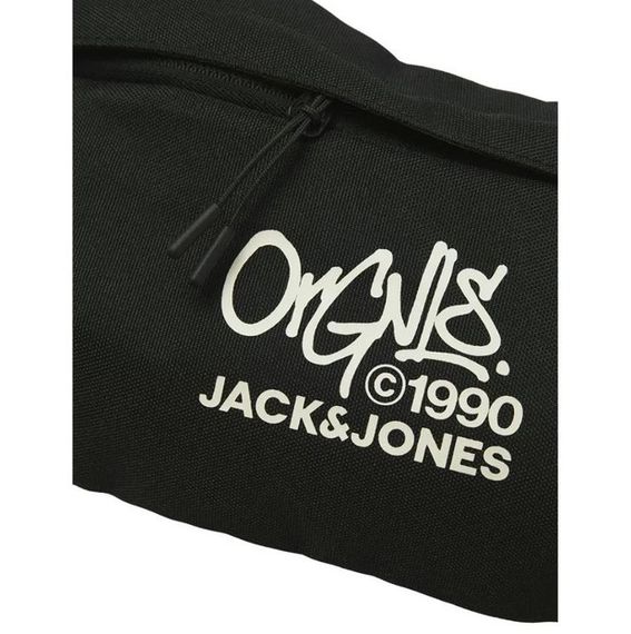 Сумка на пояс бананка чоловіча та жіноча Jack&Jones середнього розміру чорного кольору. | Зображення 3