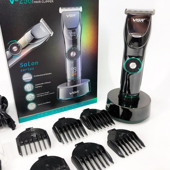 Професійна бездротова машинка для стрижки волосся та бороди VGR V-256, бездротова електробритва | Зображення 7
