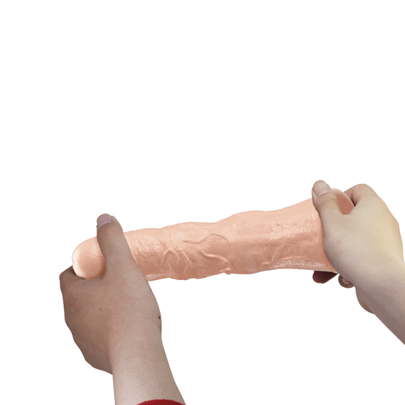 Подовжуюча насадка на член - Pretty Love Extension Penis Sleeve Flesh, 28 см | Зображення 7