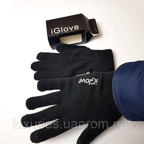 Мужской флисовые перчатки iGlove черный, Мужские перчатки? сенсорные перчатки | Зображення 2
