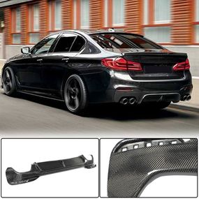 Дифузор заднього бампера V1 (для M-Sport 2017-2020, Карбон) для BMW 5 серія G30/31 рр