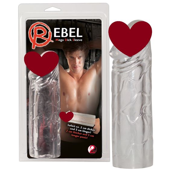 Насадка на член - Rebel Mega Dick Sleeve sexstyle