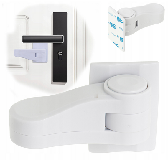 Захист для ручки дверного замка, біла, комплект 5 шт. | Зображення 2