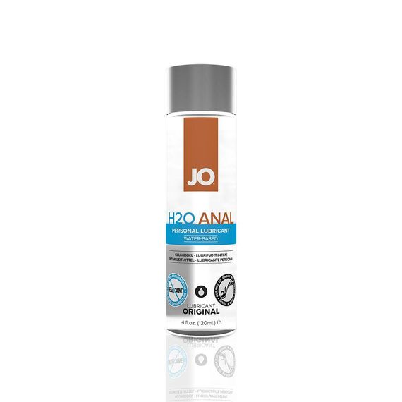 Анальная смазка JO ANAL H2O — ORIGINAL (120 мл) на водной основе, растительный глицерин Sex Aura