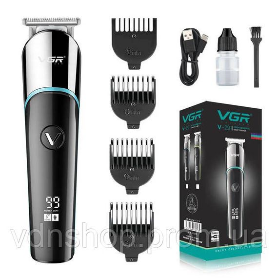 Акумуляторна машинка для стрижки і укладання волосся VGR V-291, Машинка для стрижки волосся бездротова JW-12 | Зображення 3