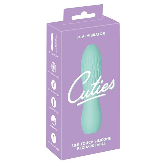 Вібратор із рельєфом Cuties 3, м'ятний Sex Aura