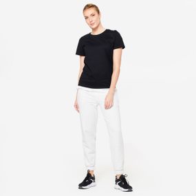 Футболка спортивна жіноча 500 чорна - XL