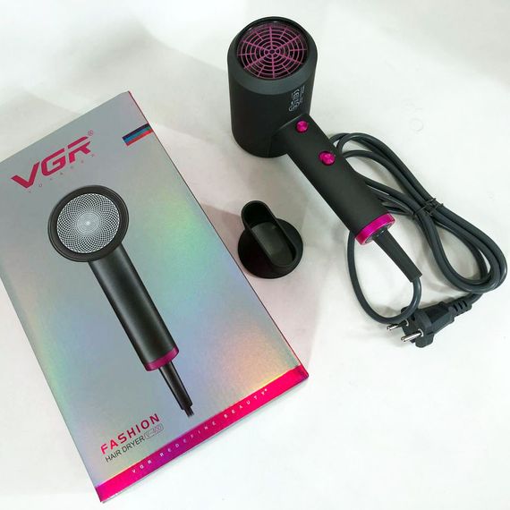Воздушный стайлер для волос VGR V-400 | Мощный электрический фен | Легкий JX-396 профессиональный фен | Зображення 7