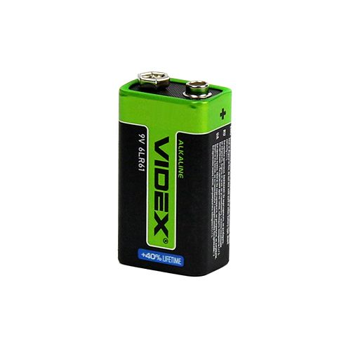 Лужна (алкалінова) батарейка Videx 6LR61 / 9V Крона | Зображення 2