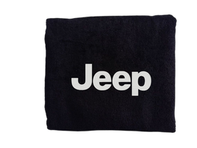 Полотенце с вышивкой махровое для лица 50*90 черный автомобилисту джип JEEP 00451