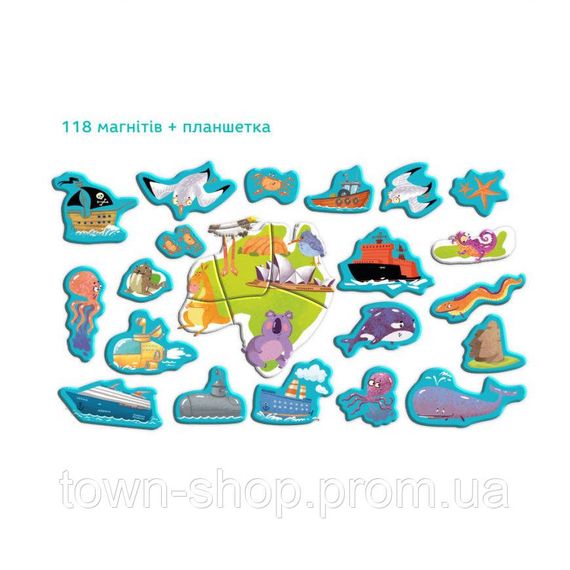Развивающая магнитная игра "Карта планеты" DoDo 200201 | Зображення 2