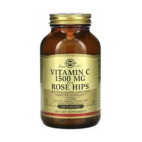 Витамин C Solgar Vitamin C with Rose Hips 1500 mg 90 Tabs