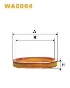 Фільтр повітряний FORD ESCORT WA6004AE251 (вир-во WIX-FILTERS) WIX FILTERS WA6004 на FORD FIESTA Mk III (GFJ)