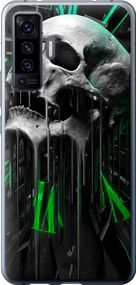 Чехол на Vivo X50 Череп-часы "4100u-1955-17620"