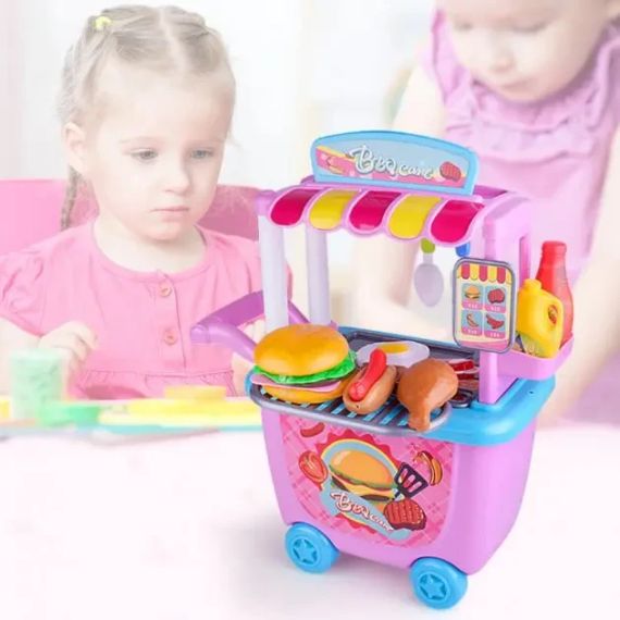 Дитячий ігровий набір HAPPY CHEF (закусочна з візком) | Зображення 2
