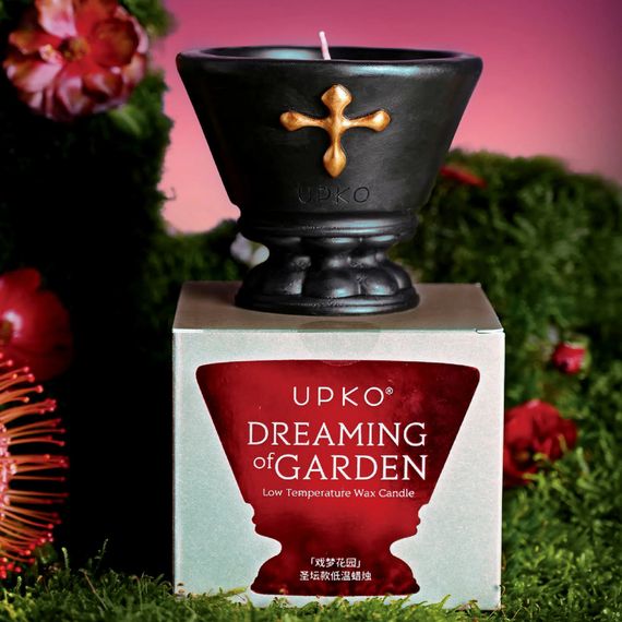 Низькотемпературна воскова свічка UPKO DREAMING of GARDEN, чорна | Зображення 5