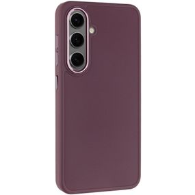 TPU чехол Bonbon Metal Style для Samsung Galaxy S24 Бордовый / Plum
