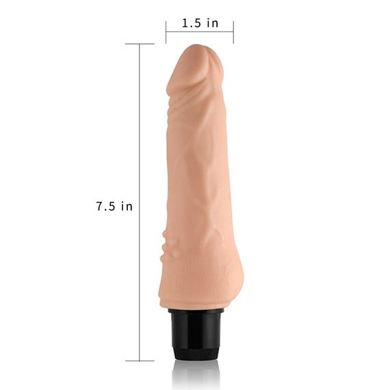 Реалістичний вібратор - Xtreme Feel Vibrator Flesh 7.5" Sex Aura | Зображення 5