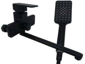 Змішувач для ванни довгий вилив AIM чорний матовий DG00753 (matte black)