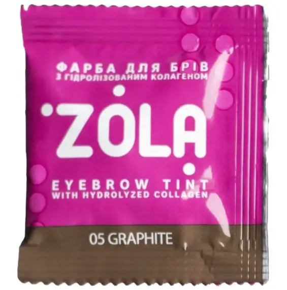 ZOLA Краска для бровей с коллагеном Eyebrow Tint With Collagen 5 ml 05 Graphite