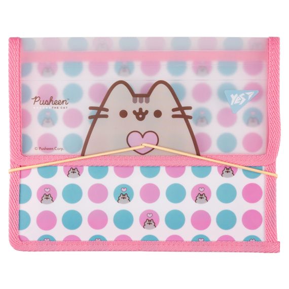 Папка для тетрадей на резинке В5 YES Pusheen Heart 492209 20х24х5 см