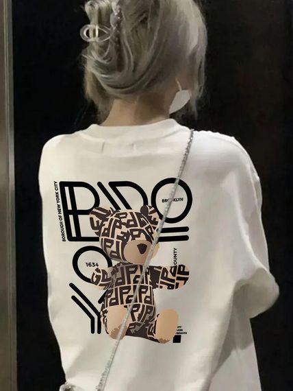 Футболка жіноча з принтом повсякденна XL Білий