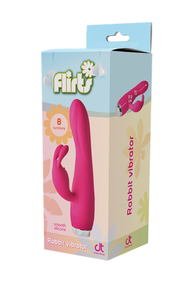 Вібратор кролик Dream Toys FLIRTS RABBIT VIBRATOR PINK | Зображення 6