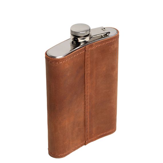 Фляга Skin and Skin Крейзі хорс 13х9х2 см 240 мл Коньячна (FLcoh) | Зображення 1