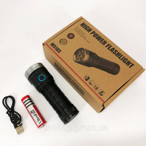 Фонарь военный зсу, Армейские тактические фонари, Фонарь переносной с лед лампой Удобный ручной HS-55 | Зображення 8