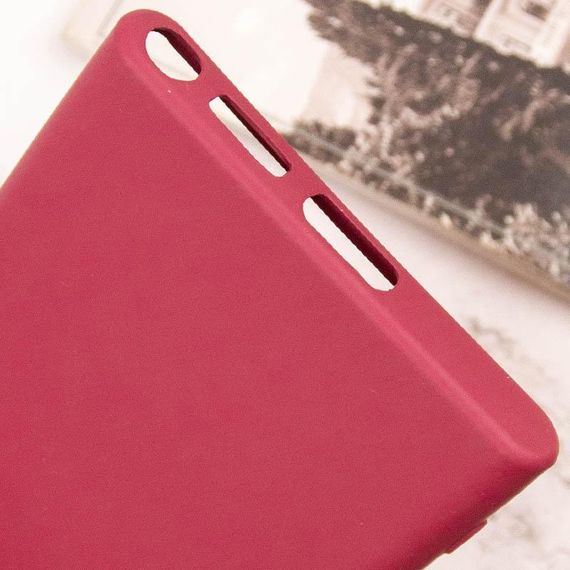 Чохол TPU GETMAN Liquid Silk Full Camera для Samsung Galaxy S24 Ultra Бордовий / Marsala | Зображення 6