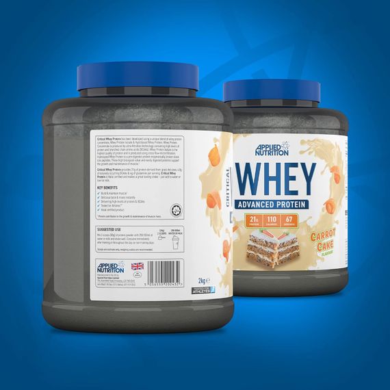 Протеїн Applied Nutrition Critical Whey Protein Powder 2kg (2kg - 67 Servings) (Carrot Cake) | Зображення 2