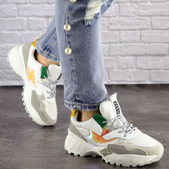 Женские кроссовки Fashion Ulysse 1474 36 размер 23 см Белый | Зображення 8