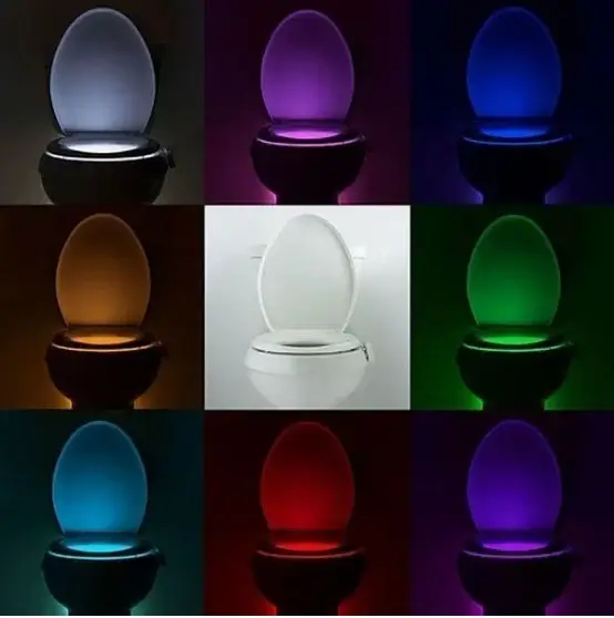 LED підсвічування для унітазу з датчиком руху (8 кольорів) | Зображення 4