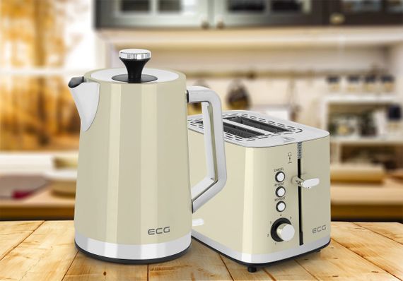 Тостер ECG ST 2766 Vintage Vanilla 925 Вт бежевий | Зображення 3