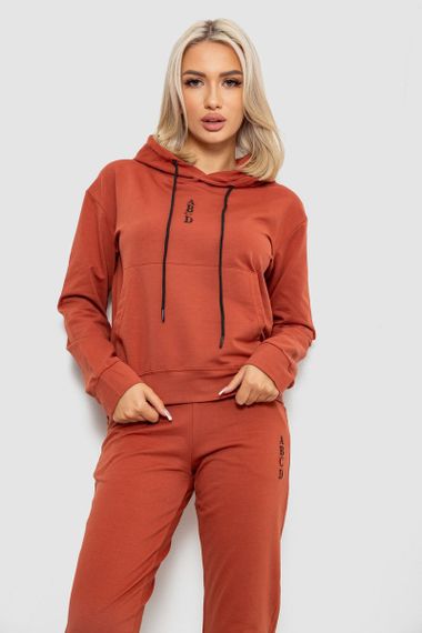 Спортивный костюм женский двухнитка, цвет терракотовый, 214R1419-001 | Зображення 1