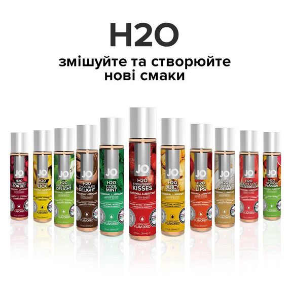Змазка на водній основі System JO H2O — Strawberry Kiss (120 мл) без цукру, рослинний гліцерин | Зображення 4