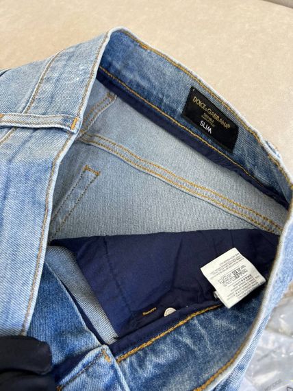 Джинси чоловічі Dolce Gabbana Light Blue світлі d072 | Зображення 5