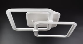 Люстра світлодіодна стельова LED світильник для квартири на стелю лед з пультом 25949 Білий 10х41х63 см.